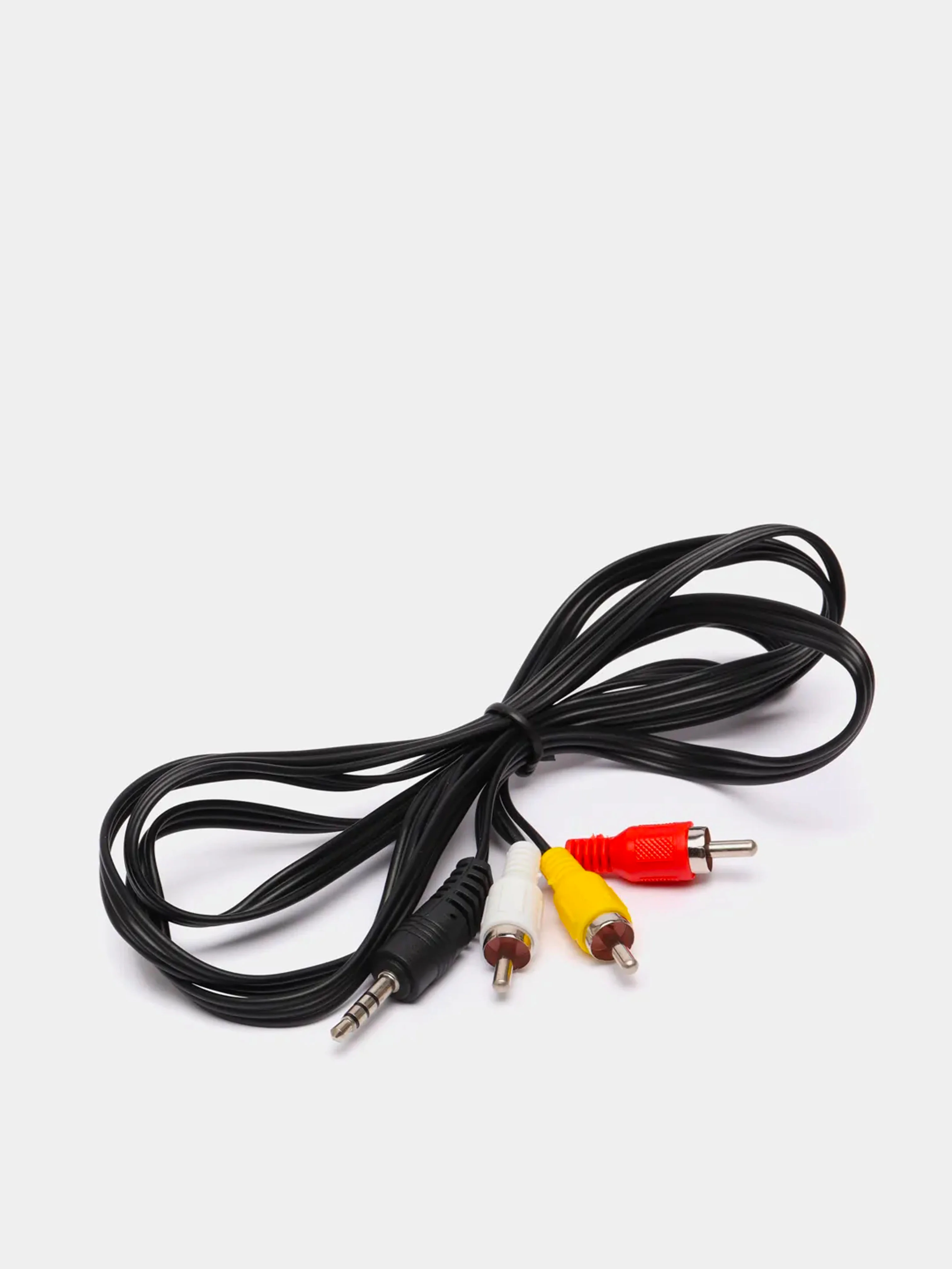 Кабель Jack 3.5 mm (4 контакта) папа-папа тюльпан 3xRCA 1.5 метра