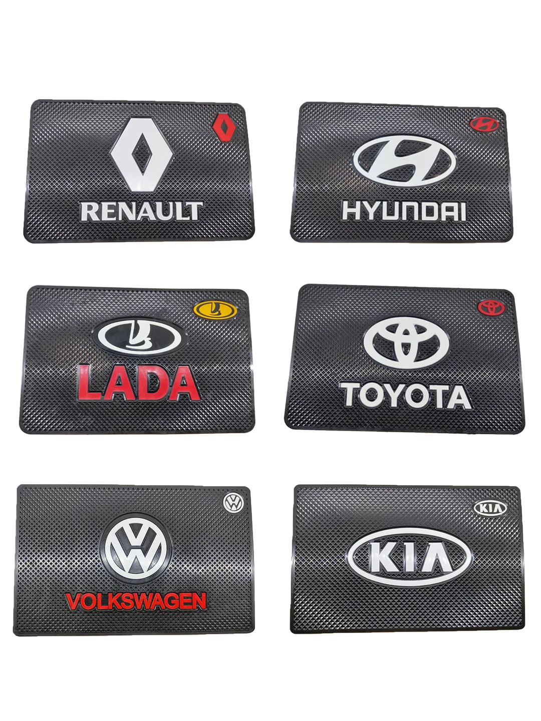 Коврик противоскользящий с логотипом автомобиля, на панель приборов